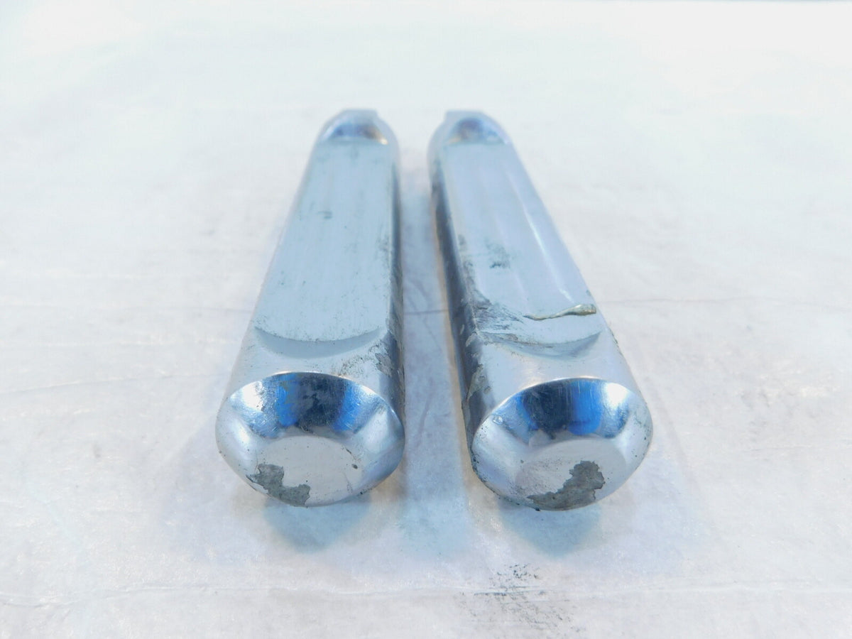 Pair Harley Touring Dyna Sportster & Softail Chrome Left Right Footpeg Footrests - C3 Cycle