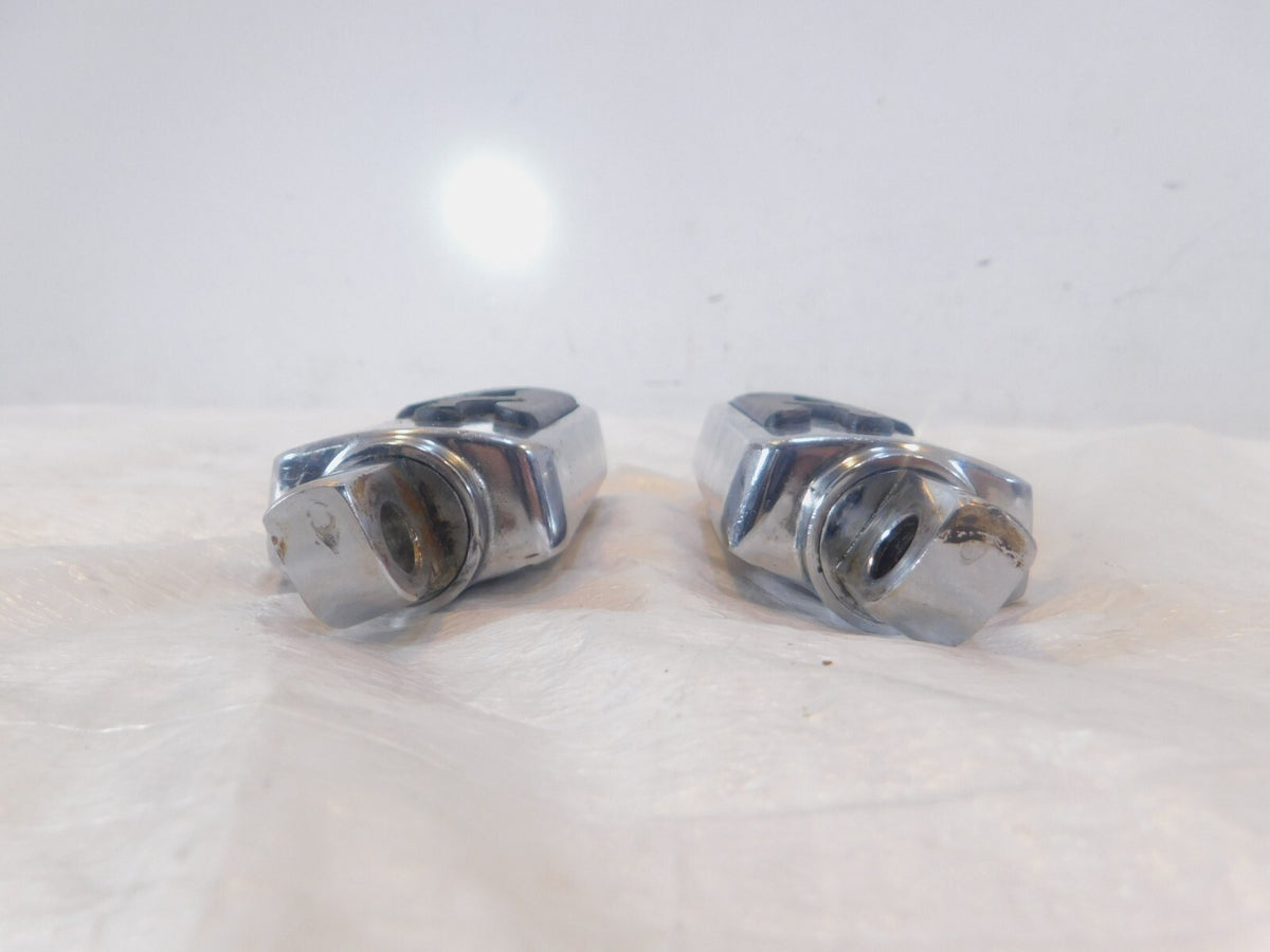 Pair Harley Touring FXR Dyna Sportster & Softail Black ISO Peg Footpeg Footrests - C3 Cycle