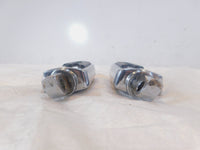 Pair Harley Touring FXR Dyna Sportster & Softail Black ISO Peg Footpeg Footrests - C3 Cycle