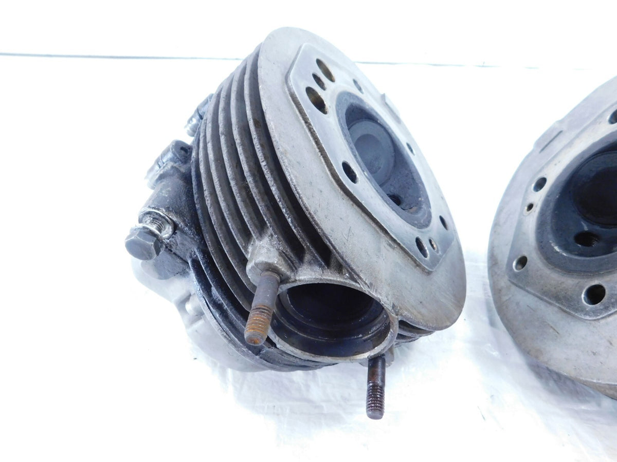 1976 76 Moto Guzzi Convert I V1000 Left/Right Cylinder Heads w/ Valves & Covers - C3 Cycle