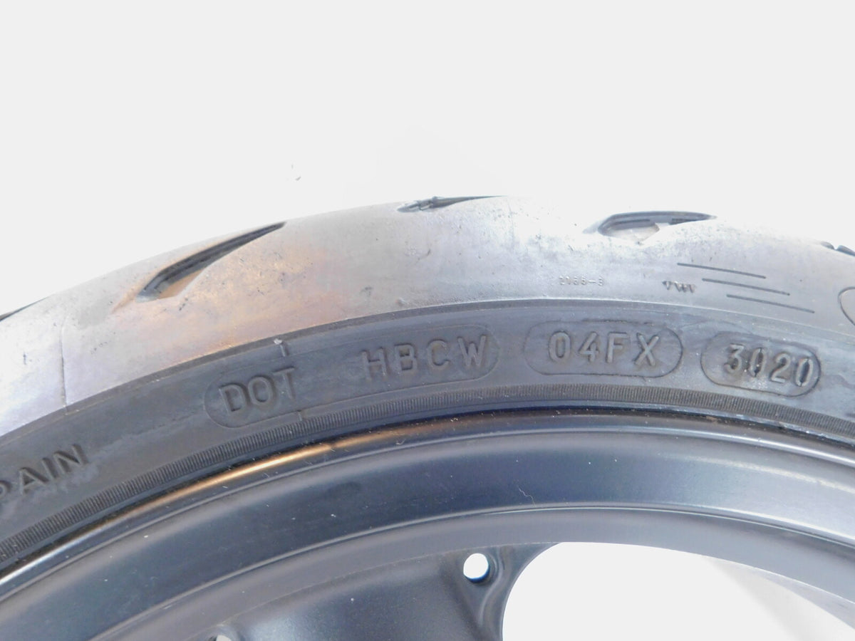 Kawasaki ZRX1100 ZR1100 ZRX1200R ZZR1200 Front Cast Wheel Rim & Tire 17" -Bent - C3 Cycle