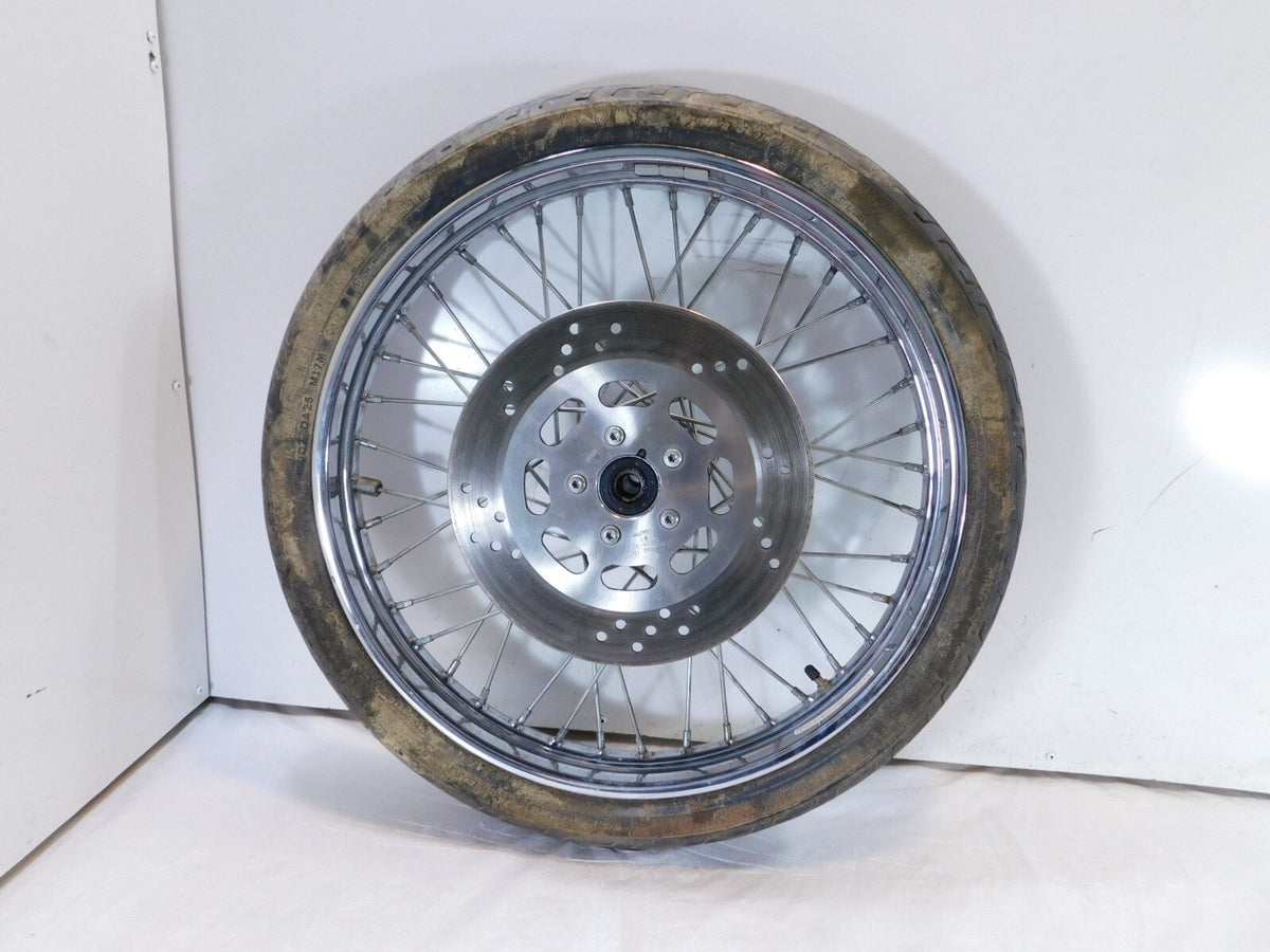 Harley Davidson Softail & Dyna Wide Glide Chrome 21" Front Wheel Rim & Rotor - C3 Cycle