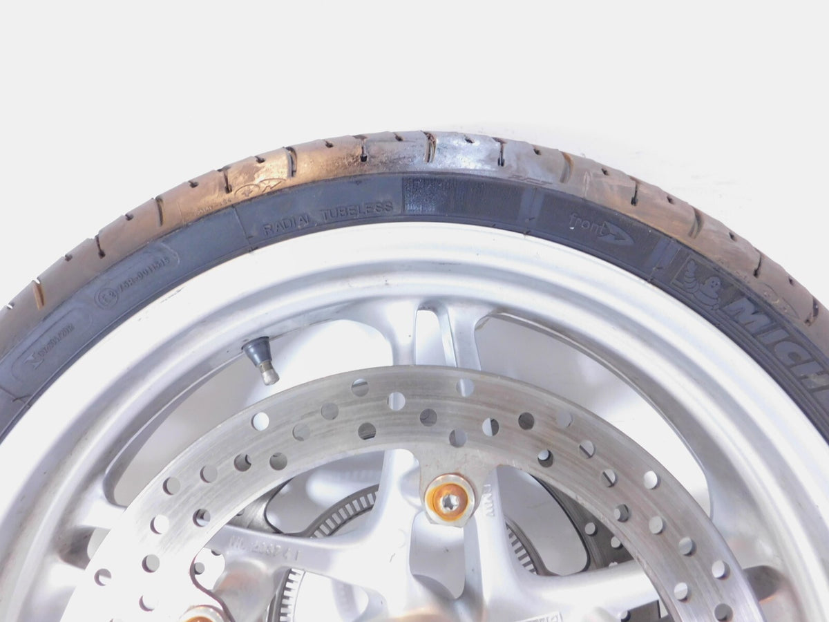 BMW K1200GT K1200RS R1100S R1150R Cast Silver Front Wheel Rim Tire & Brake Rotor - C3 Cycle