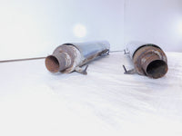 08-10 Victory Vision Rear Left/Right Crossover Exhaust Mufflers & Chrome Shields - C3 Cycle