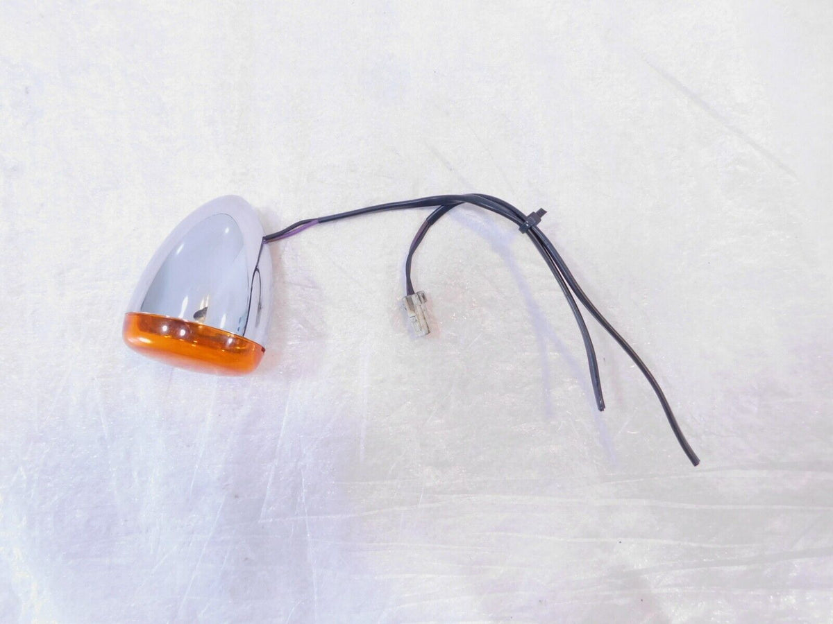 Harley Davidson Sportster Softail Dyna V-Rod Chrome Front Turn Signal Indicator - C3 Cycle