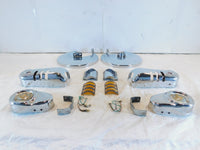 Harley Electra Glide Chrome Left & Right Front Wheel Rotor & Caliper Dress Kit - C3 Cycle