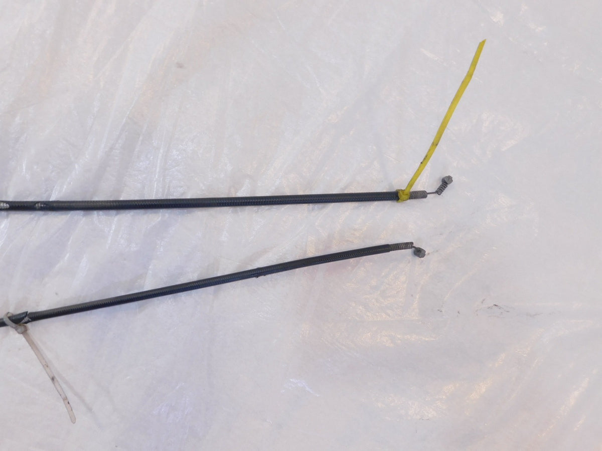 Pair Harley Davidson Sportster 883 Hugger & XLH 1200 Throttle & Idle Cable Lines - C3 Cycle