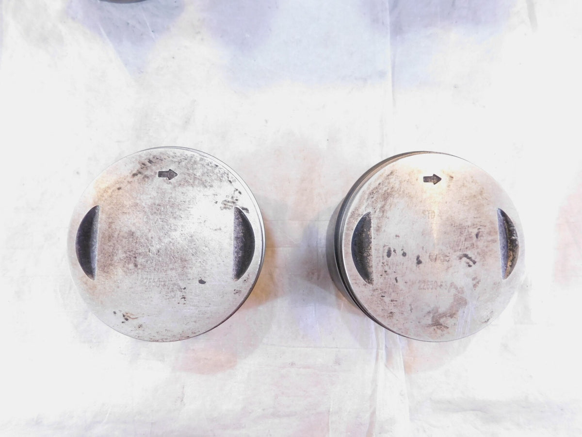 Pair Harley Davidson Sportster 1200 Black Engine Cylinder Barrel Jugs & Pistons - C3 Cycle