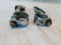 Harley Electra Glide Street Glide Road King Highway Footrest Pegs & Mount Clamps