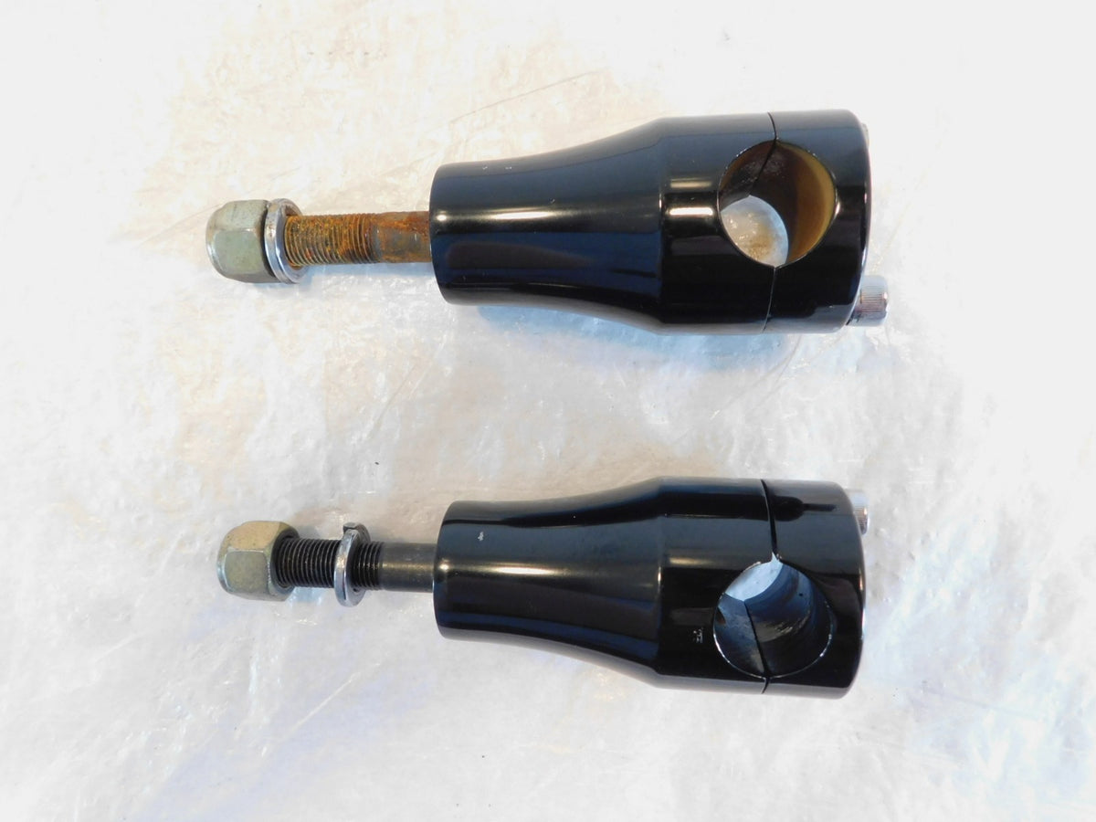 1999-2009 Harley Davidson Softail Night Train Black Handlebar Bracket Risers - C3 Cycle