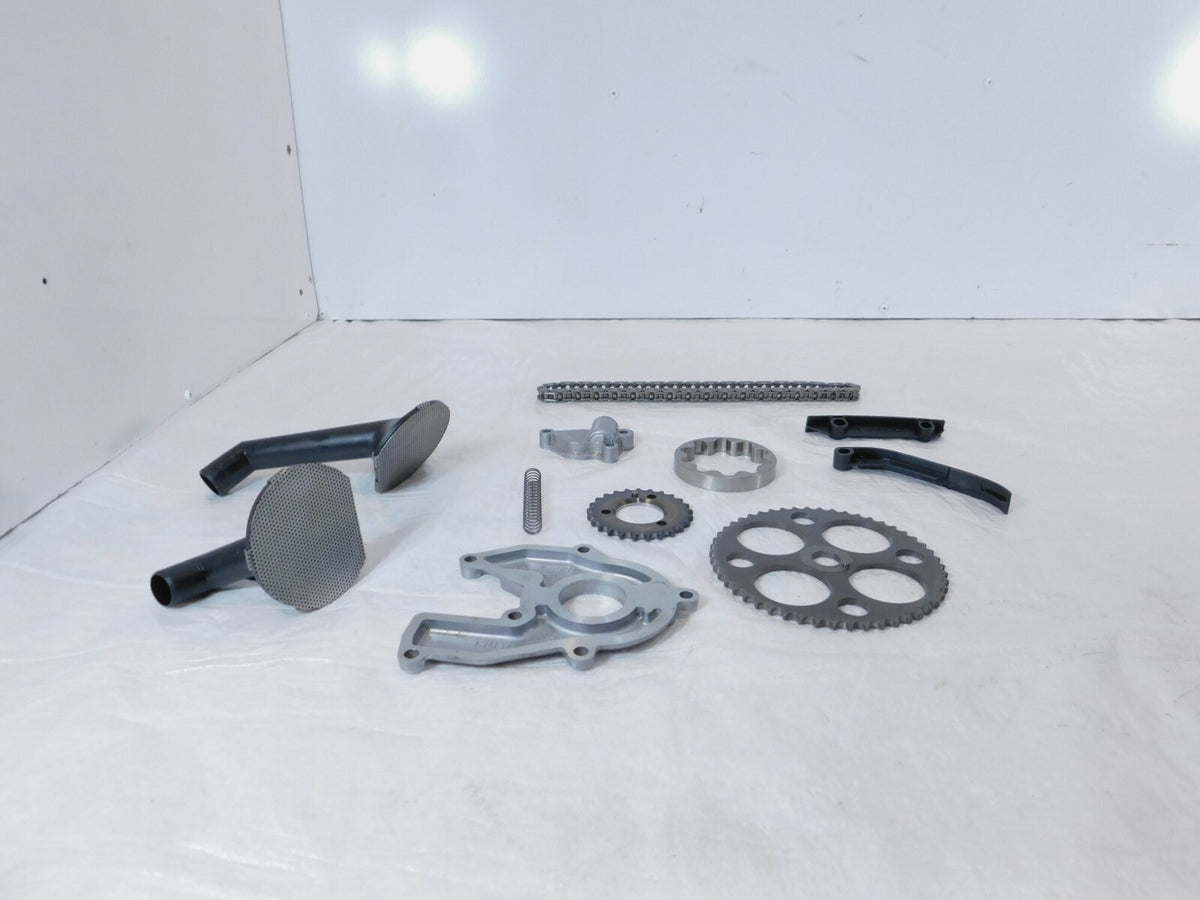 1998-2001 BMW R1100 R1100R Oil Pump Gears Sprockets Guides Strainers & Chain Lot - C3 Cycle