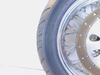 2000 2001 2002 & 2003 Indian Gilroy Scout Chrome Laced Rear Wheel Rim - Bent - C3 Cycle