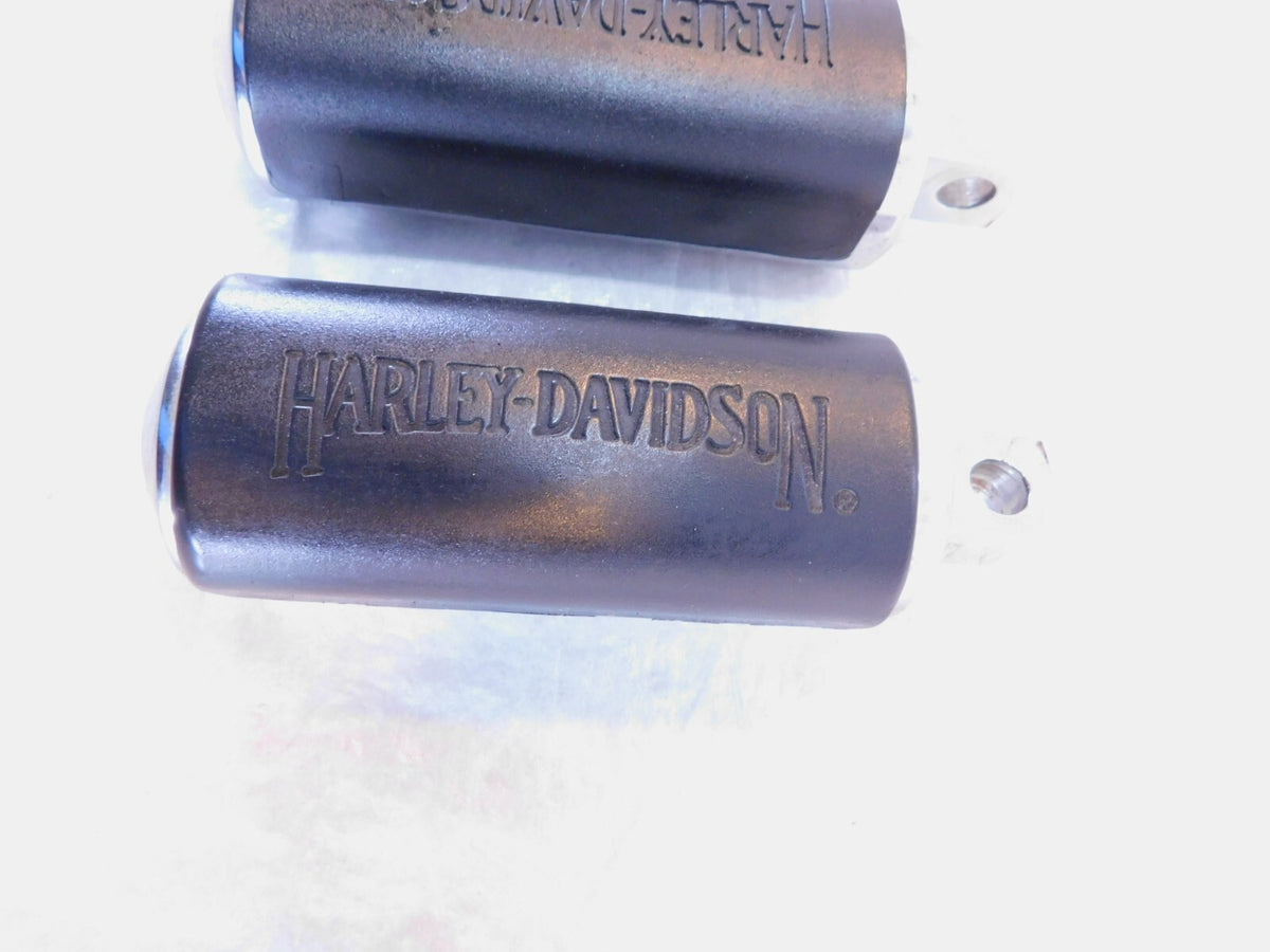 Harley Touring FXR Dyna Sportster & Softail Metal & Rubber Footpegs Footrests - C3 Cycle