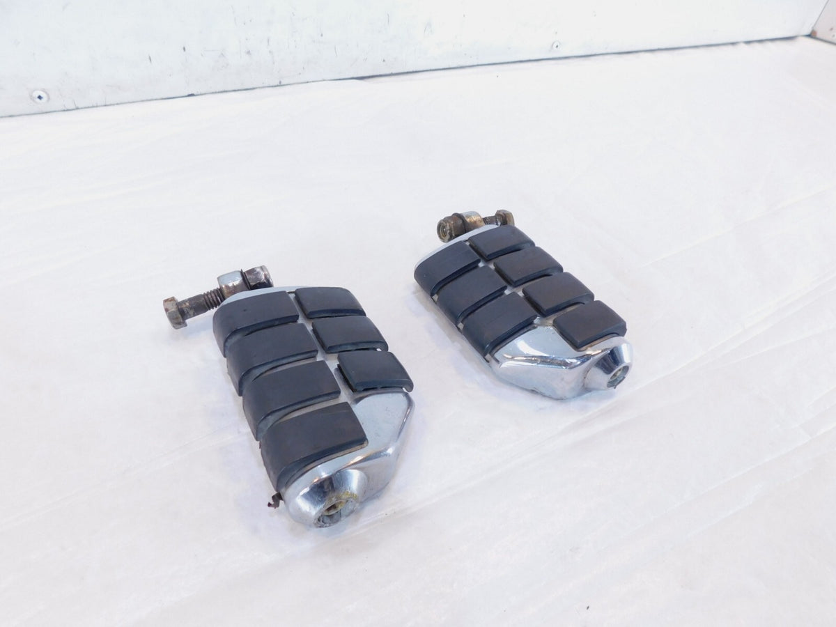 Harley Davidson FXR Dyna Sportster & Softail ISO Black Footpeg Footrest Pegs - C3 Cycle