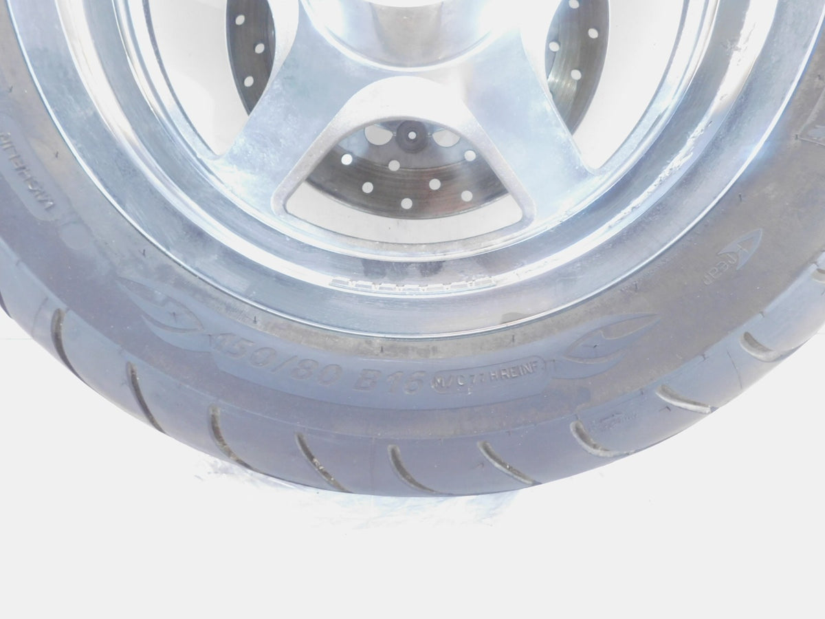 Harley Davidson Touring Road Street & Electra Glide Chrome Rear Wheel Rim & Tire - C3 Cycle