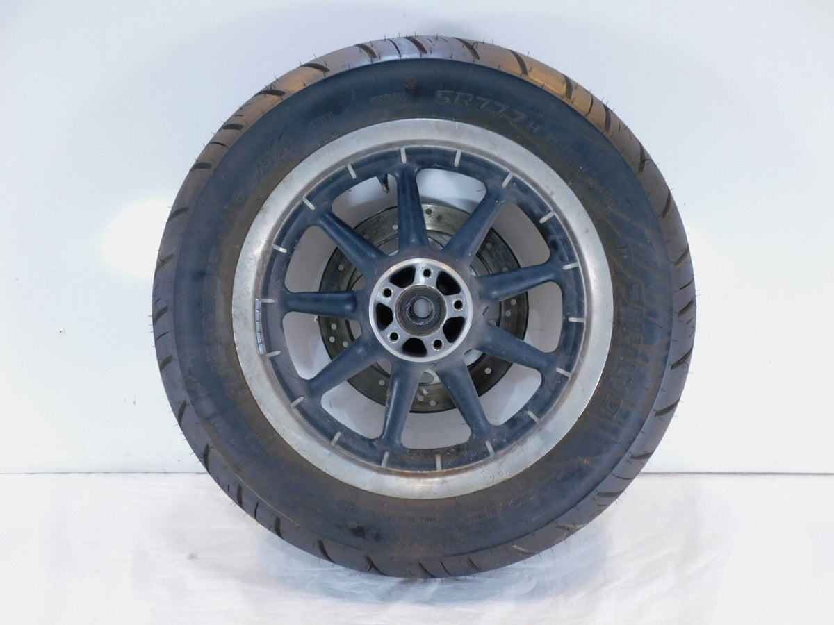 Harley Touring Road Street & Electra Glide Black Mag Cast Rear Wheel Rim & Tire - C3 Cycle