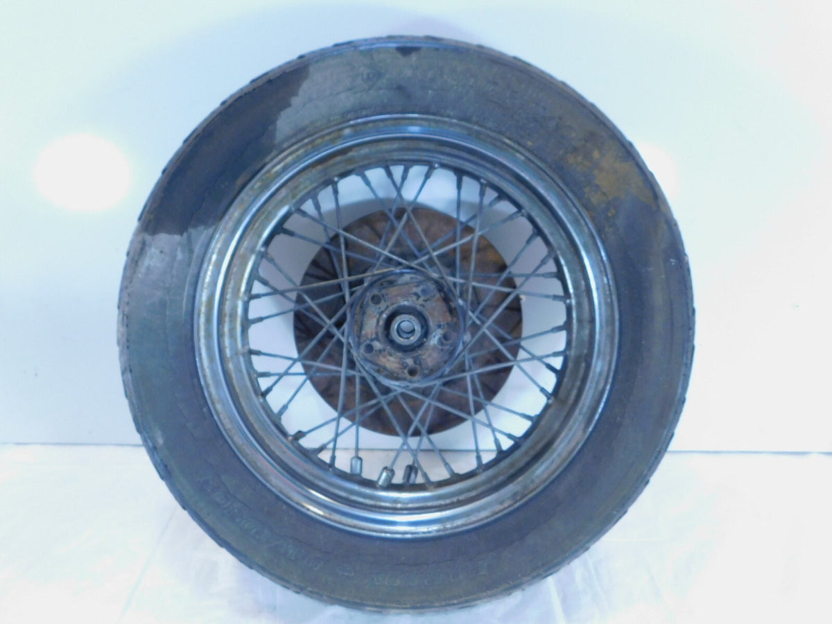 Harley Dyna Softail & Sportster 883 & 1200 Back Spoked Rear Wheel Rim & Tire - C3 Cycle