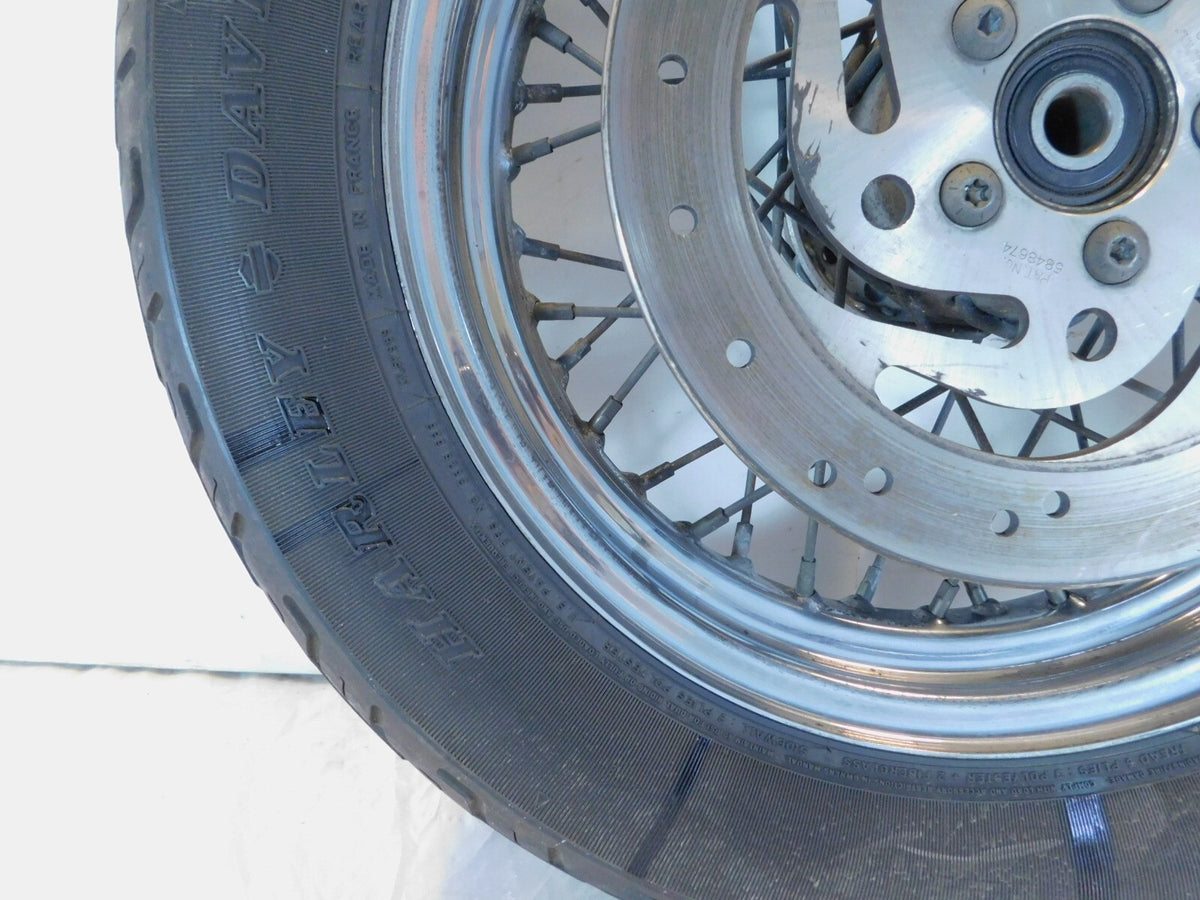 Harley Davidson Dyna Sportster & Softail Laced 16" Rear Wheel Rim & Tire Chrome - C3 Cycle