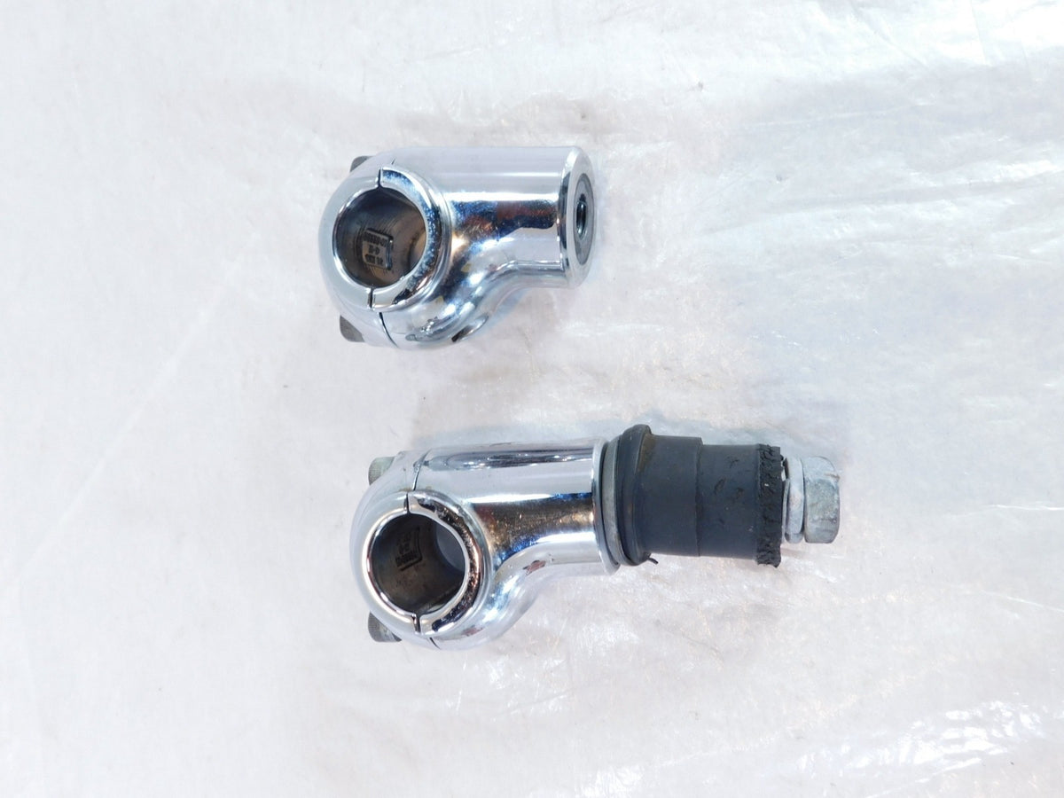 2007-2010 Harley Davidson Softail Custom FXSTC Chrome Handlebar Risers & Clamps - C3 Cycle