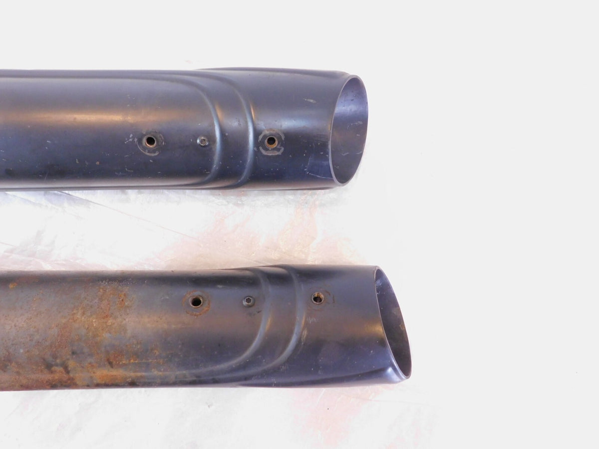 Harley Touring Road King & Electra Glide Black Slip On Exhaust Pipe Mufflers - C3 Cycle