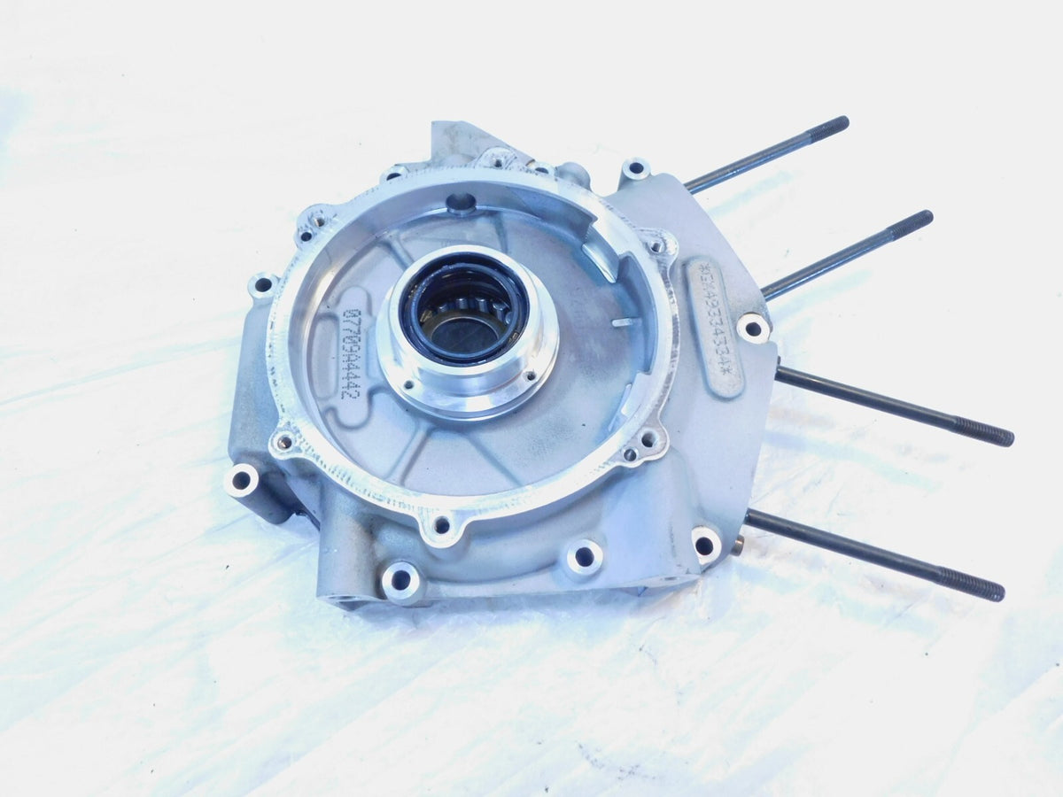 Harley Davidson Road King Electra Glide Dyna Silver Left Engine Motor Crank Case - C3 Cycle