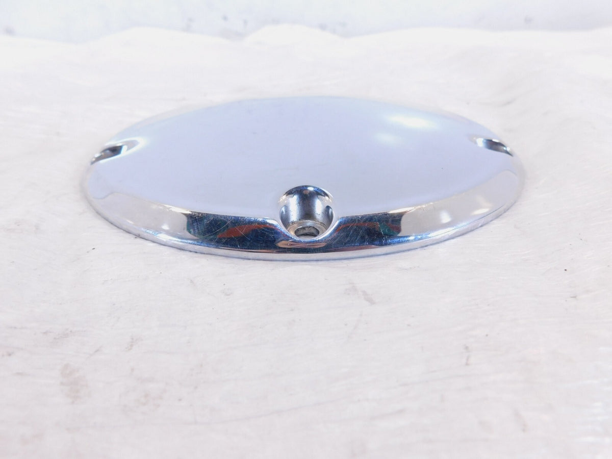 Harley Davidson Twin Cam Dyna & Softail Left Engine Chrome Derby Clutch Cover - C3 Cycle