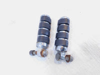Pair Harley Touring FXR Dyna Sportster & Softail Black ISO Peg Footpeg Footrests - C3 Cycle