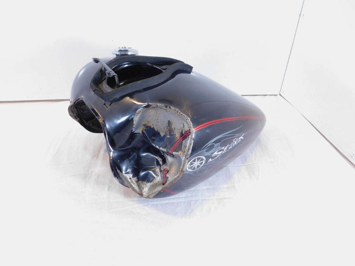 2011 Yamaha V-Star 650 Custom XVS650 Black Gas Fuel Petrol Tank Reservoir Dented