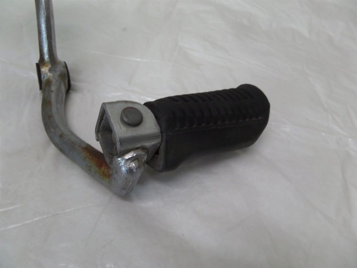 1978-1981 Yamaha XS750 & XS850 Left Footpeg Footrest & Chrome Mount Bracket - C3 Cycle