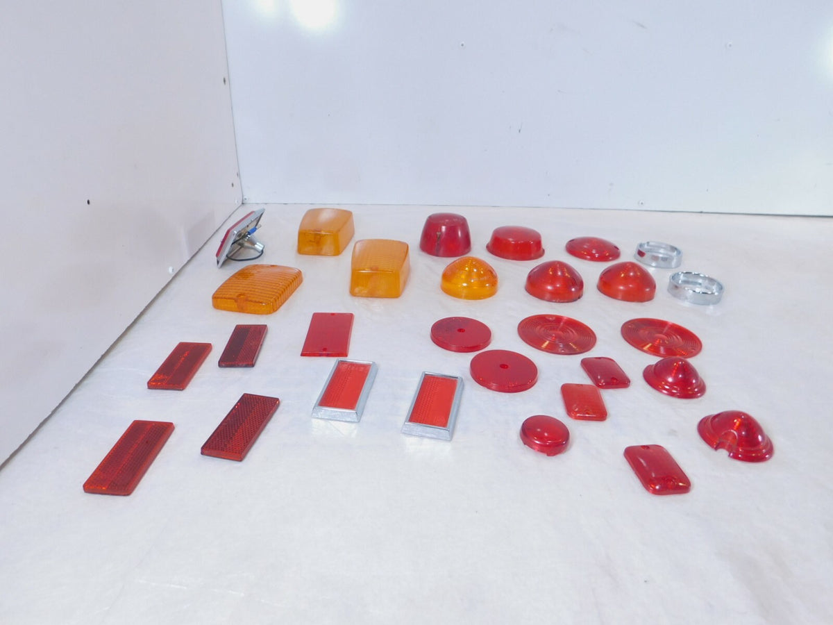 Lot Harley Davidson Motorcycle Boat Trailer Turn Signal Brake Light Lamp Lenses - C3 Cycle