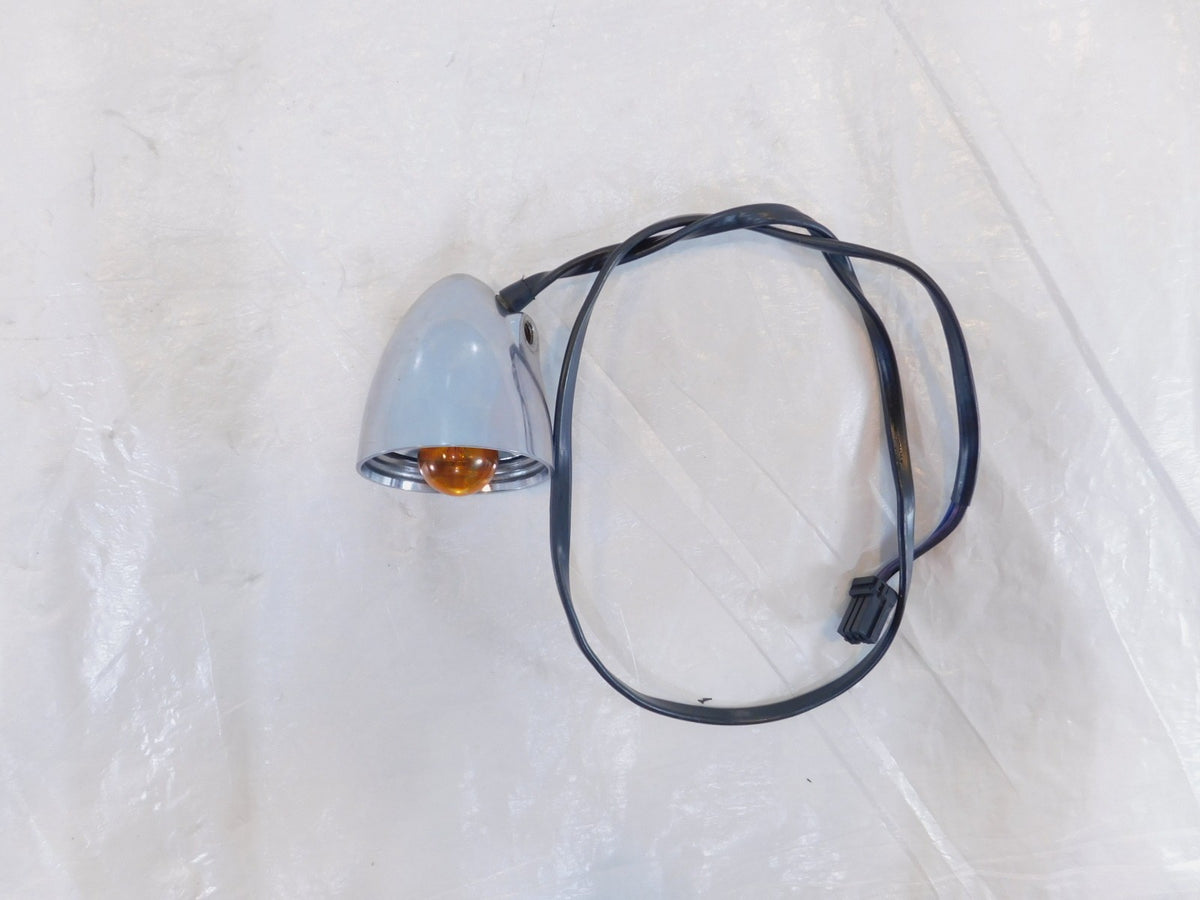 Harley Davidson Sportster Softail Dyna V-Rod Chrome Front Turn Signal Indicator - C3 Cycle