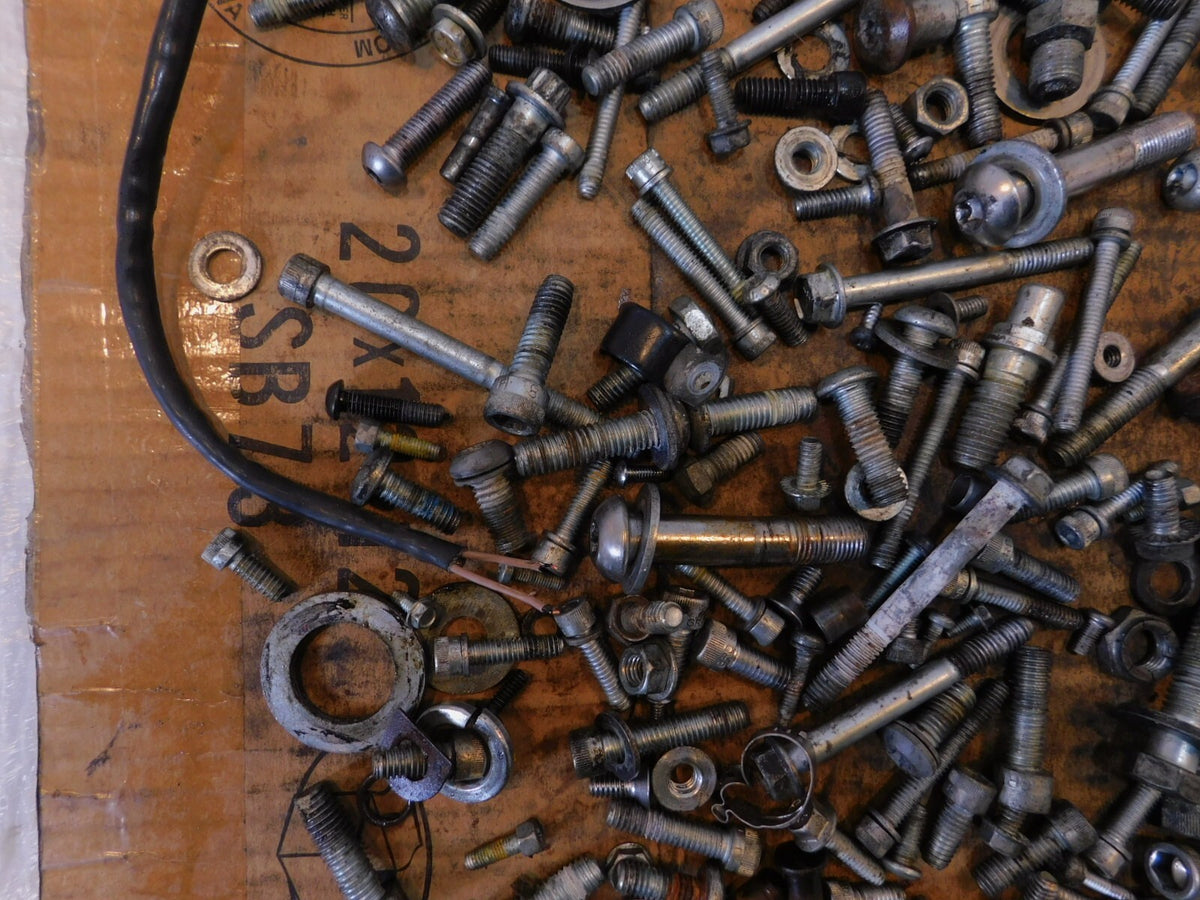 2007 07 Harley Davidson Sportster XL1200N Nuts Bolts & Brackets Parts Box Lot - C3 Cycle