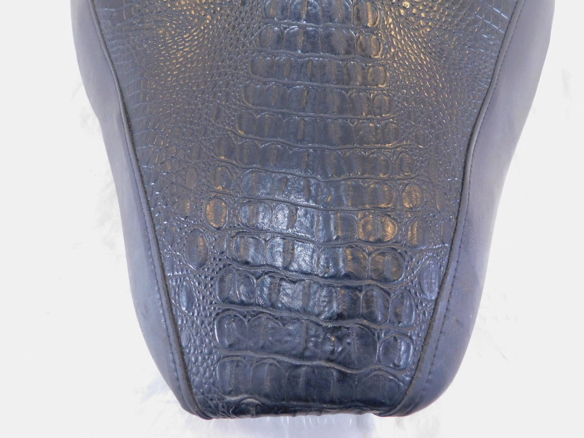 00-06 Harley Davidson Softail Heritage Classic Gator Skin Style Front Rider Seat - C3 Cycle