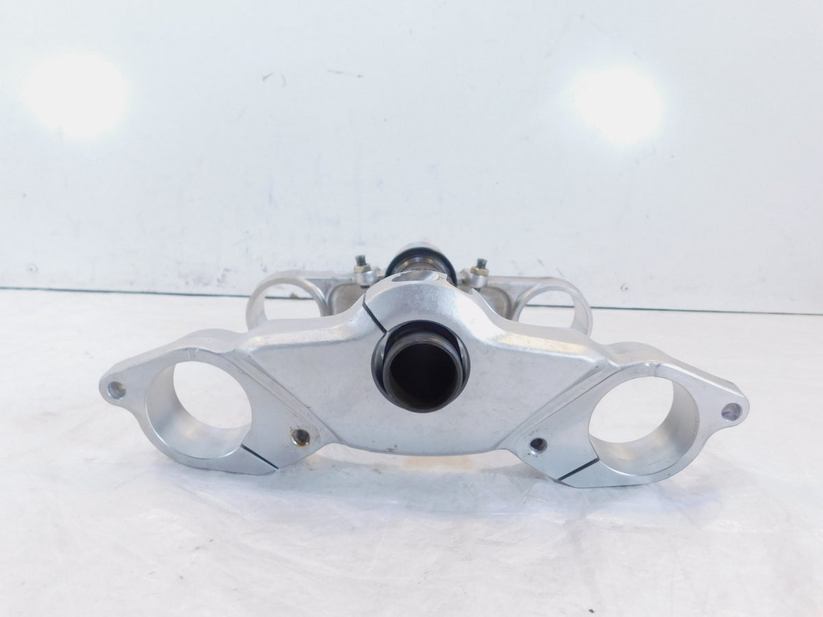Ducati Sport Touring ST2 ST4 Silver Front Fork Steering Stem Triple Tree Bridge - C3 Cycle
