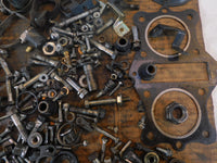 1983 83 Kawasaki LTD Belt KZ440 KZ440D Misc Nuts Bolts & Brackets Box Parts Lot - C3 Cycle
