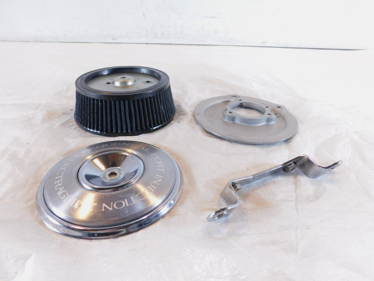 Harley Davidson Electra Glide Softail Dyna Air Cleaner Backplate & Cover - C3 Cycle