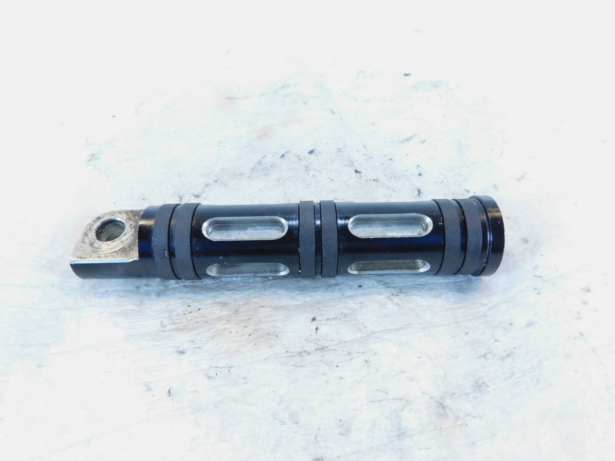 Harley Davidson FXR Dyna Sportster & Softail Black "Edge Cut" Footpeg Footrest - C3 Cycle