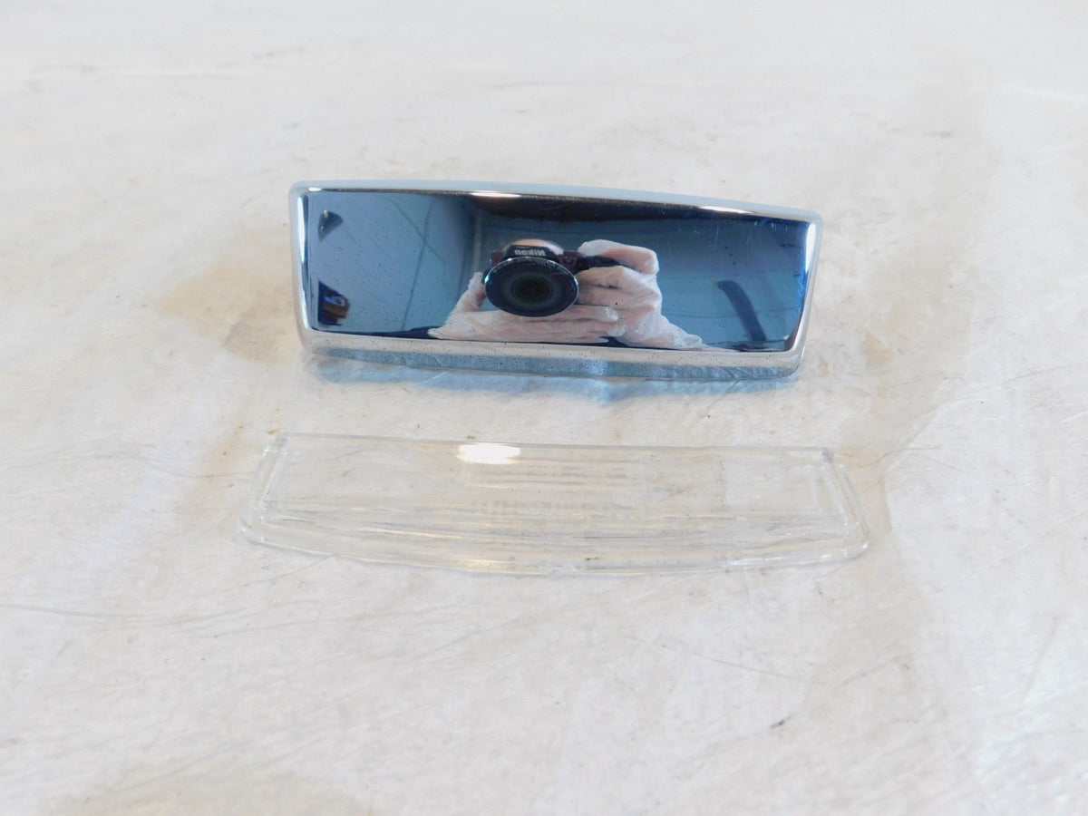 Piaggio Vespa LX LXV 50 125 150 Chrome Rear License Plate Light Cover w/ Lens - C3 Cycle