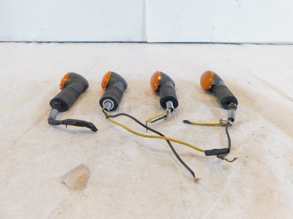 98-03 Triumph Thunderbird Sport 900 Left Right Black Indicator Turn Signal Lamps - C3 Cycle