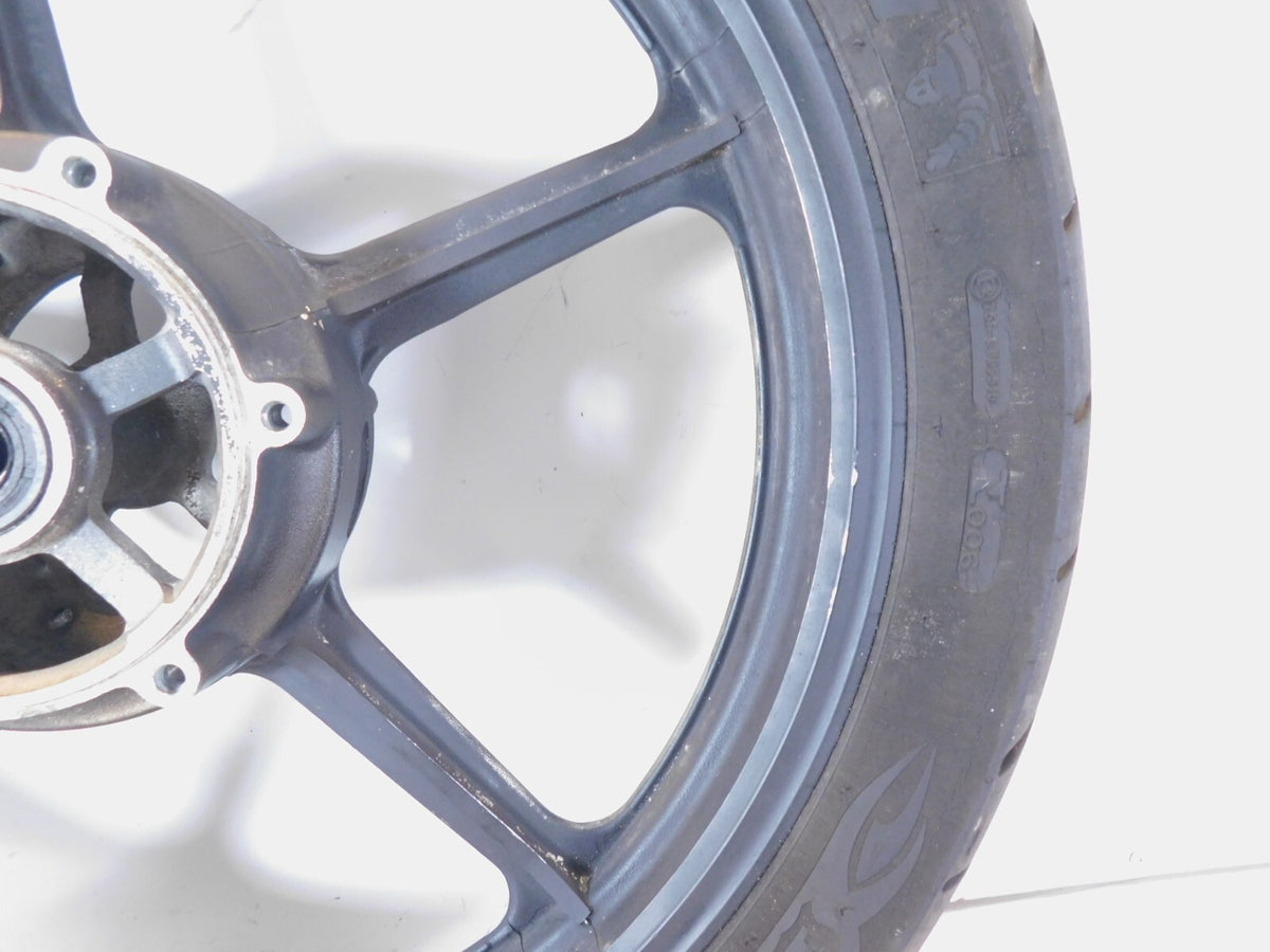 1990-1997 90-97 Yamaha Virago 750 XV750 Black Cast Front Wheel Rim & Tire - C3 Cycle