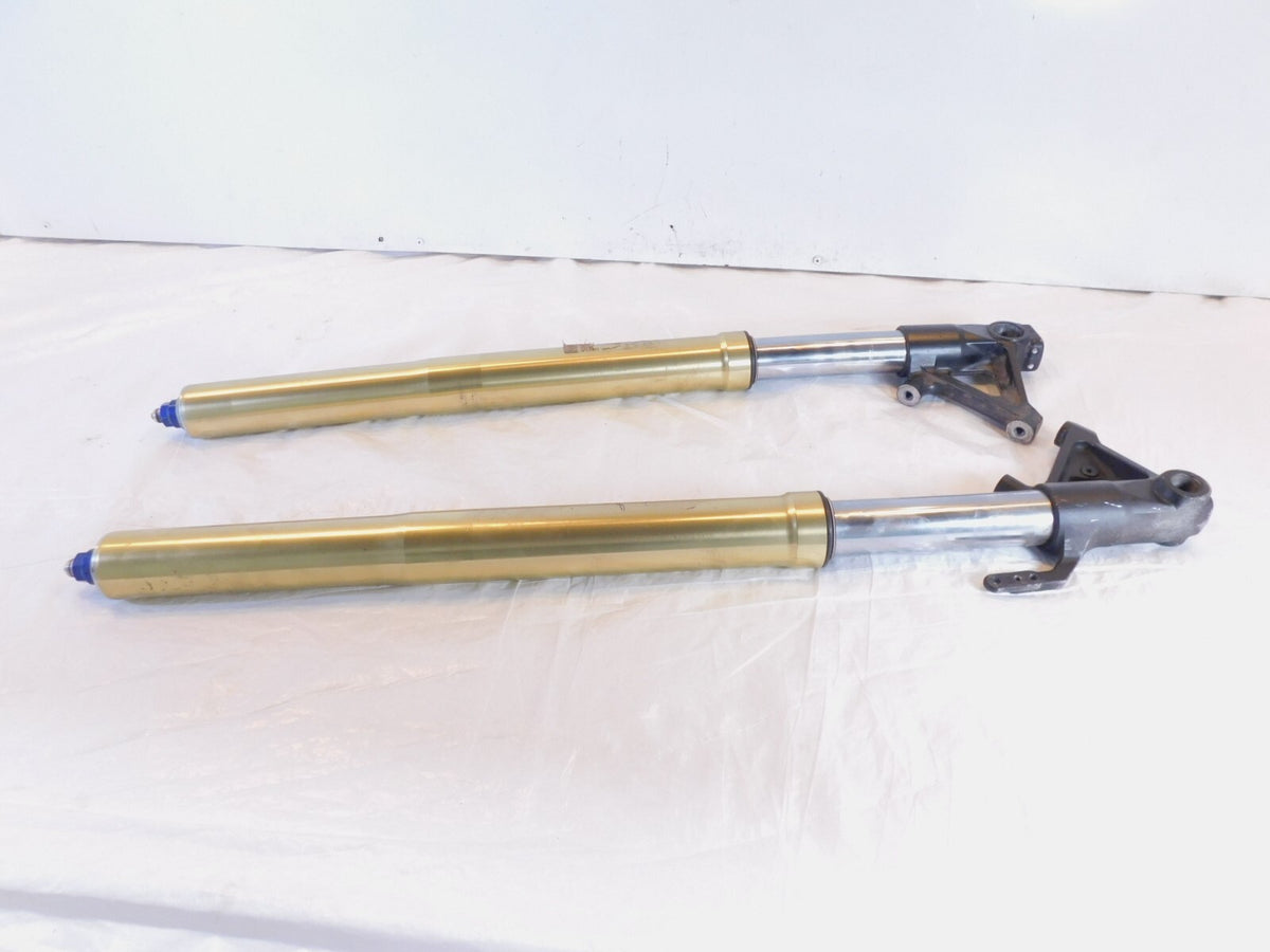 Bent 2007-2012 Triumph Tiger 1050 SE Front Wheel Suspension Fork Shock Leg Tubes - C3 Cycle