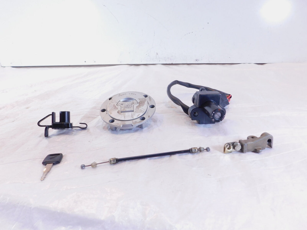 1994-1995 Honda CB1000 CB 1000 Fuel Gas Tank Cap Ignition Switch Lock Set w/ Key - C3 Cycle