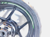 2013-2024 Kawasaki Ninja ZX6R ZX636 ABS Black Rear Wheel Rim & Tire - Bent - C3 Cycle