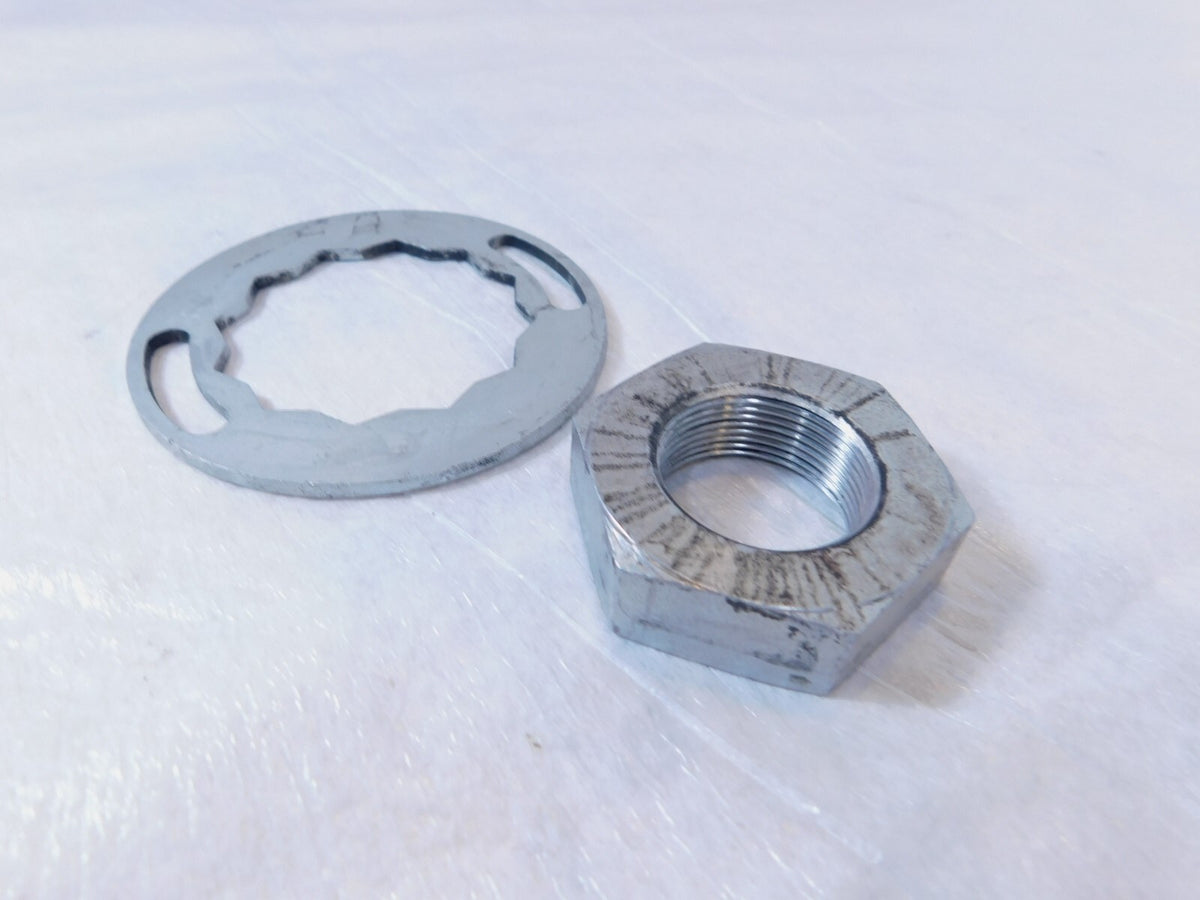 Indian Chief Chieftain Roadmaster & Springfield Pulley Sprocket Nut & Lock Plate - C3 Cycle