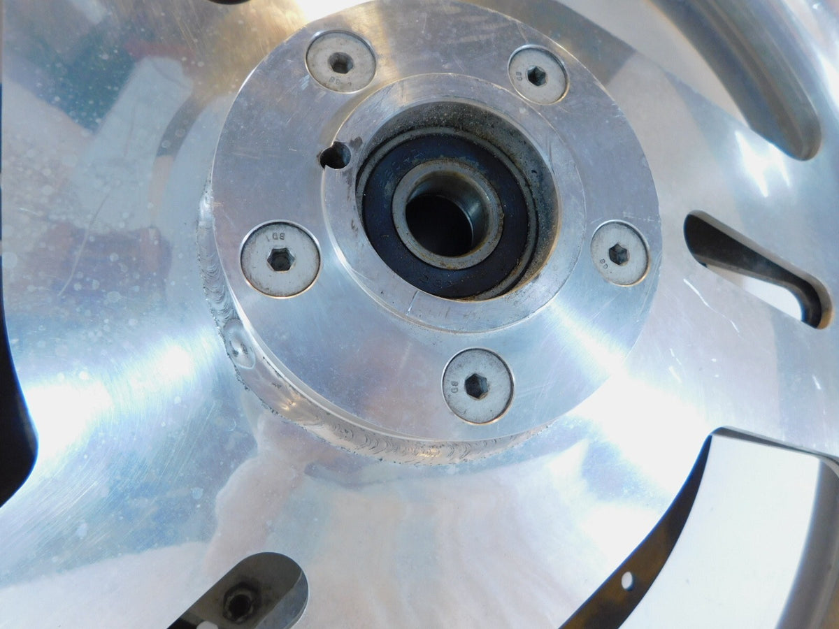 1995 & 1996 Buell M2 Thunderbolt Marchesini Silver Front Wheel Rim & Tire - C3 Cycle