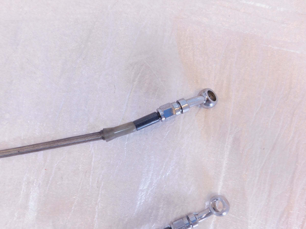 2002 American IronHorse Texas Chopper Front Wheel Brake Caliper Hose Pipe Lines - C3 Cycle