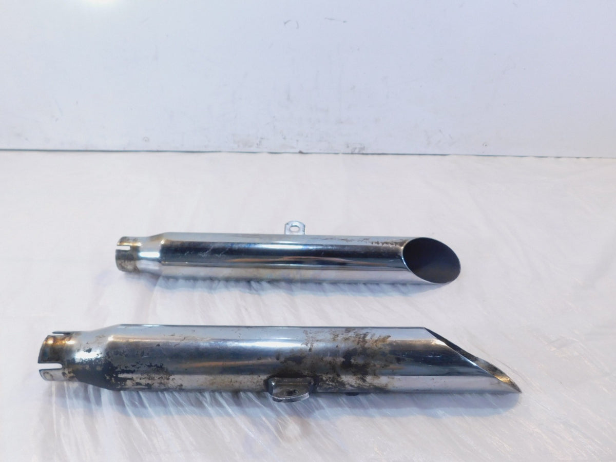Harley Davidson Sportster 883 & 1200 Slip On Chrome Exhaust Header Pipe Mufflers - C3 Cycle