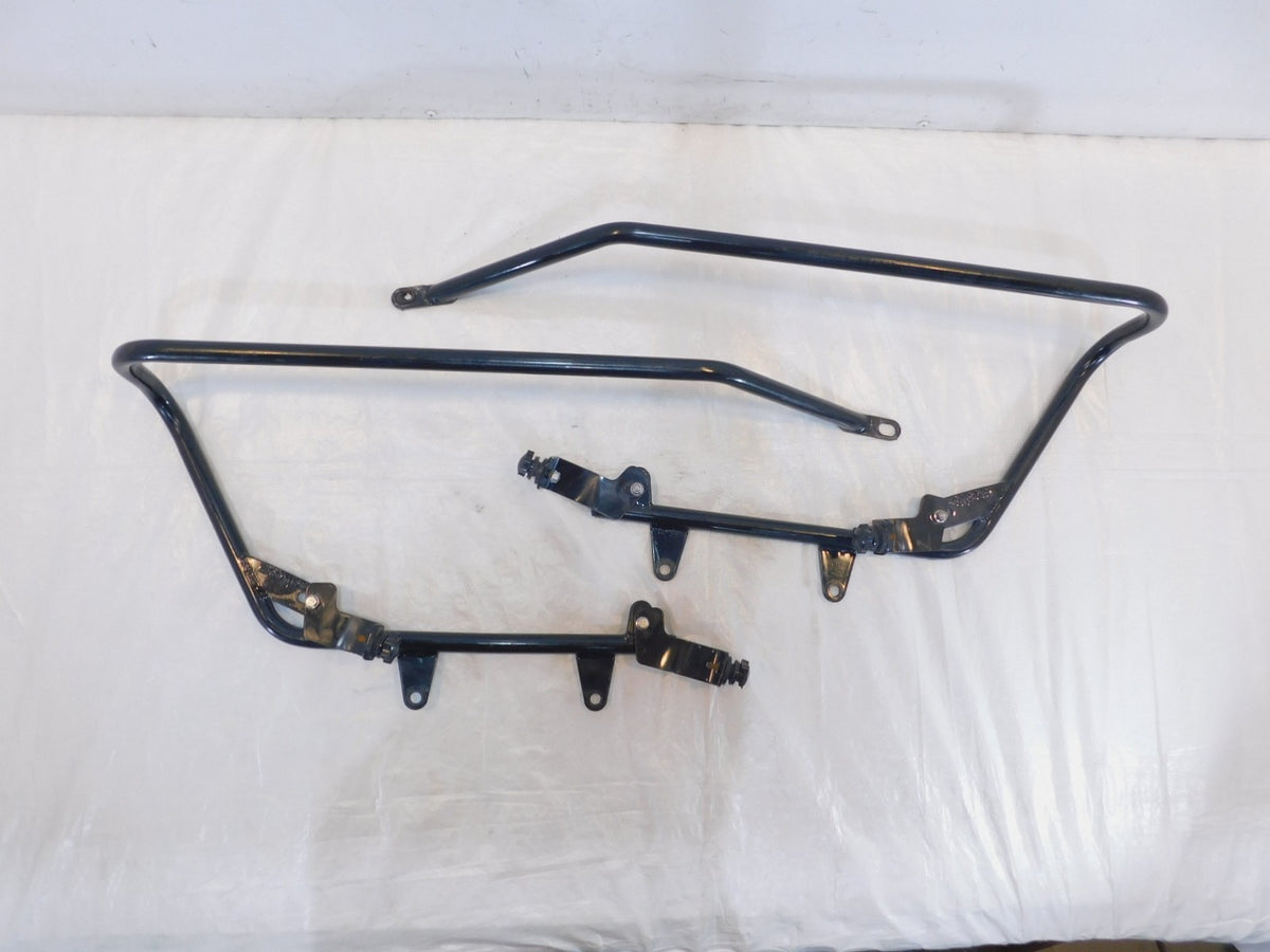 18-22 Harley Davidson Softail Slim & Street Bob Black Saddlebag Mount Brackets - C3 Cycle