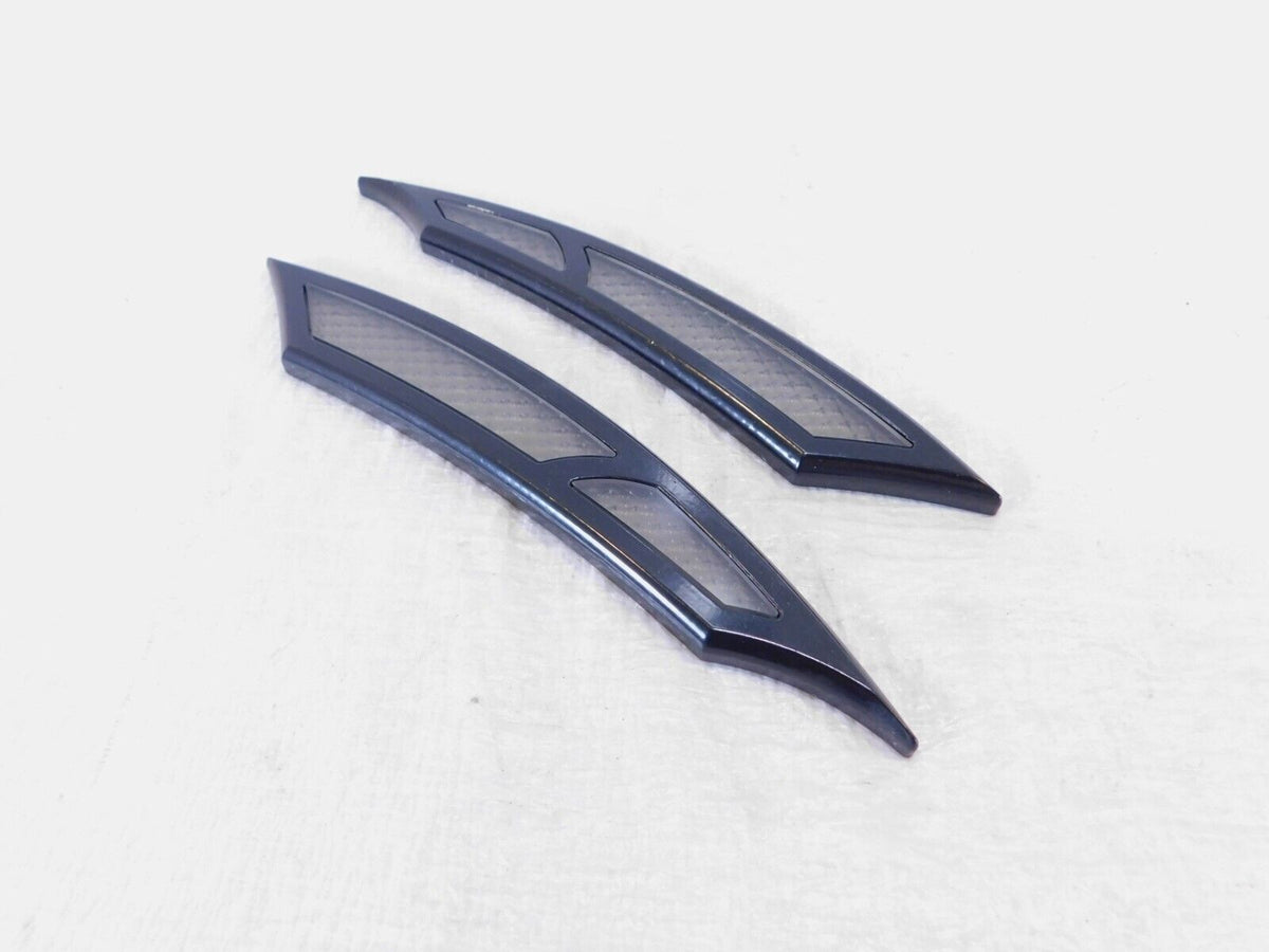 2009-2013 Harley Davidson Touring Street Glide Black Rear Fender Trim Strips - C3 Cycle