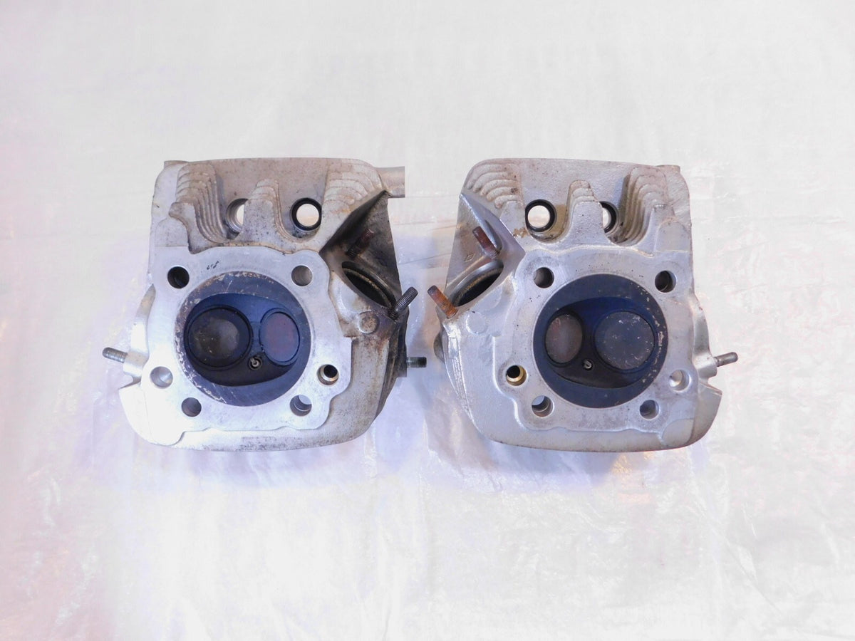 Harley Davidson Sportster 883 Hugger & Custom Silver Cylinder Heads w/ Valves - C3 Cycle